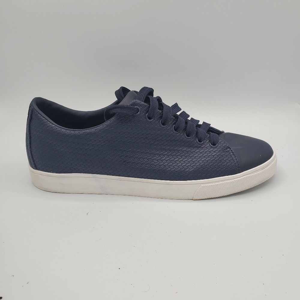 Zara men embossed Navy blue Sneakers Size 11